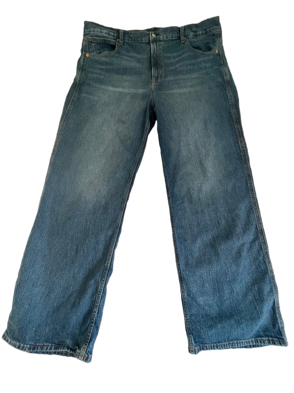 Gap Vintage Flare High Rise Wide Leg Jeans 35 Waist Size 20